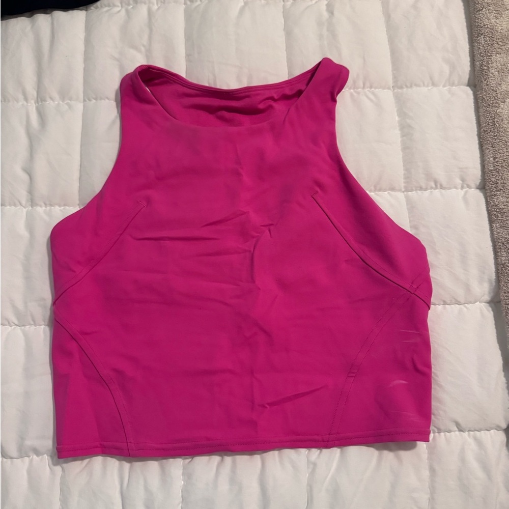 Pink lululemon tank top